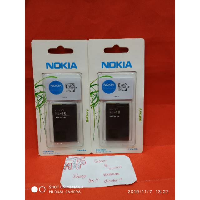 Baterai Nokia 6300 (BL-4U) Original 99% Li-Ion Battery