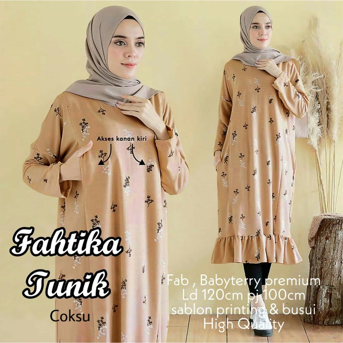 2020Sale Kirana Tunik Tunikmurah Atasanwanita Atasantunik Baju 6626TI Tunik Fahtika Baju Atasan Tun