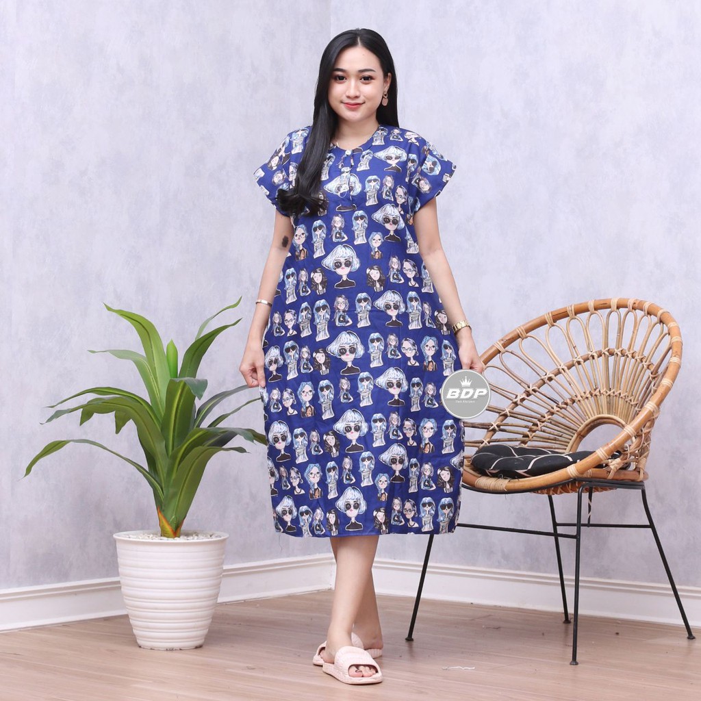 Dianputri - Daster Arab Zeema | Rayon Super Grade A | Resleting Depan Busui | Renda Milo Ori-DASTER KARAKTER