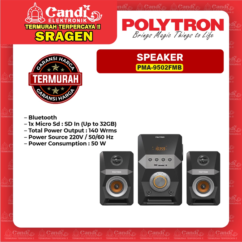SPEAKER Polytron PMA-9502FMB