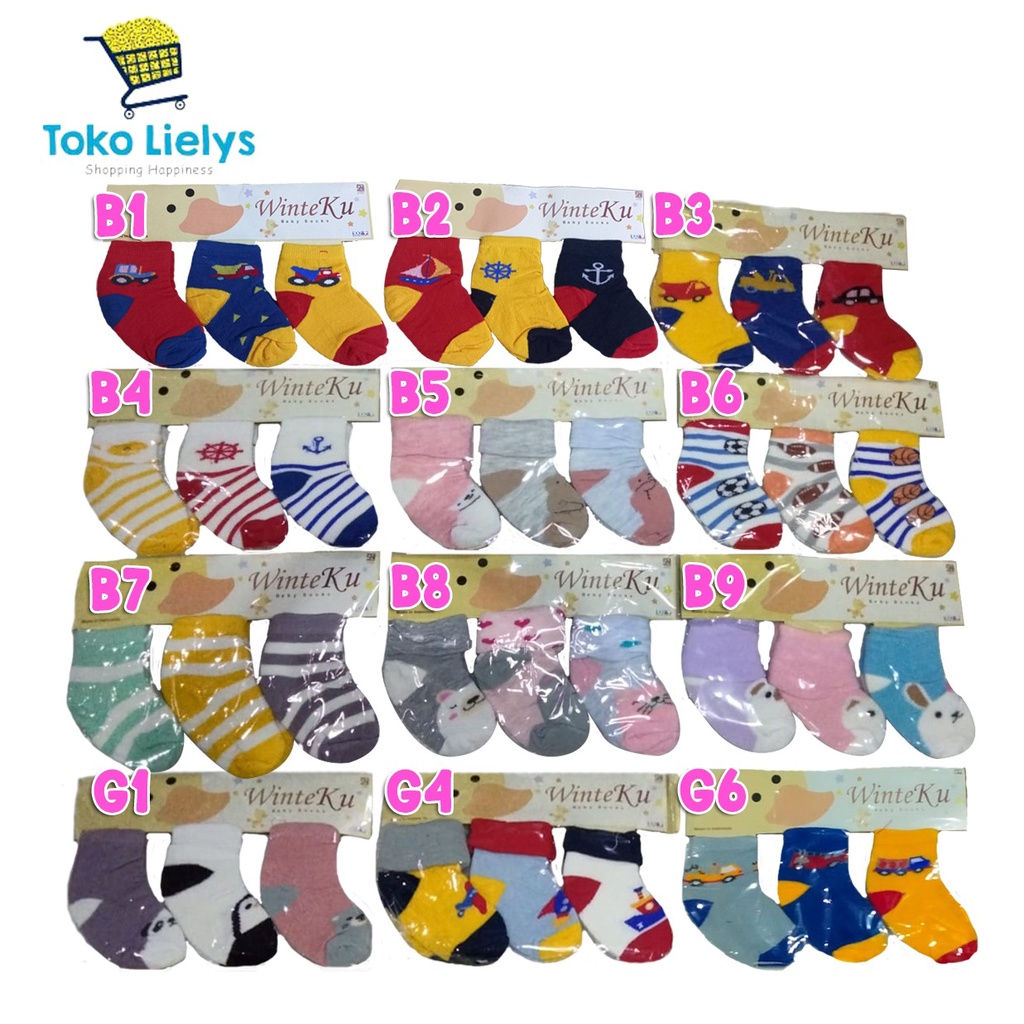 KAOS KAKI BAYI WINTEKU BABY SOCK FLOWER WINTEKU KAOSKAKI ANAK