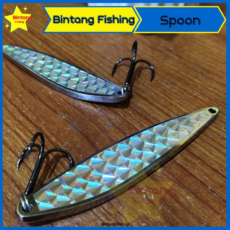 UMPAN PANCING SPOON STAINLESS PLUS TREBLE HOOK