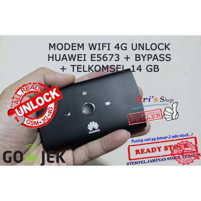 PROMO HARGA TERMURAH MODEM WIFI MIFI 4G TELKOMSEL HUAWEI E5673 E5673S UNLOCK GSM BOLT BYPAS
