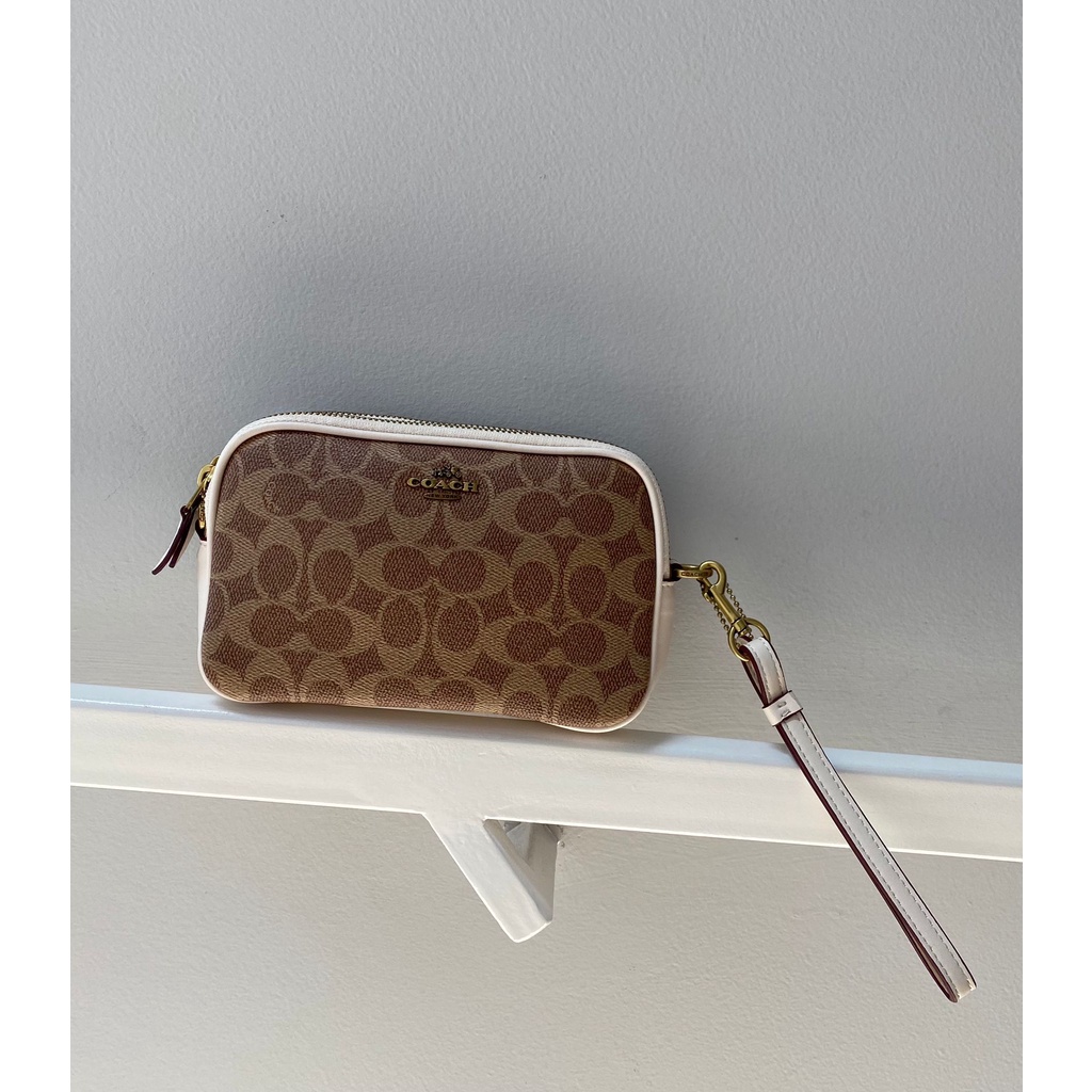 COACH Sadie Crossbody Clutch in Colorblock Signature