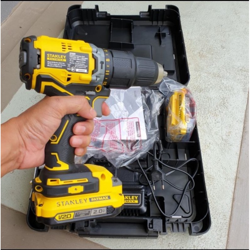 STANLEY SBD715 Mesin bor baterai cordless Hammer drill 20V SBD715D2K