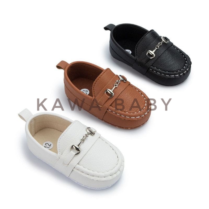 sepatu bayi loafers premium unisex acc gold gemerlap