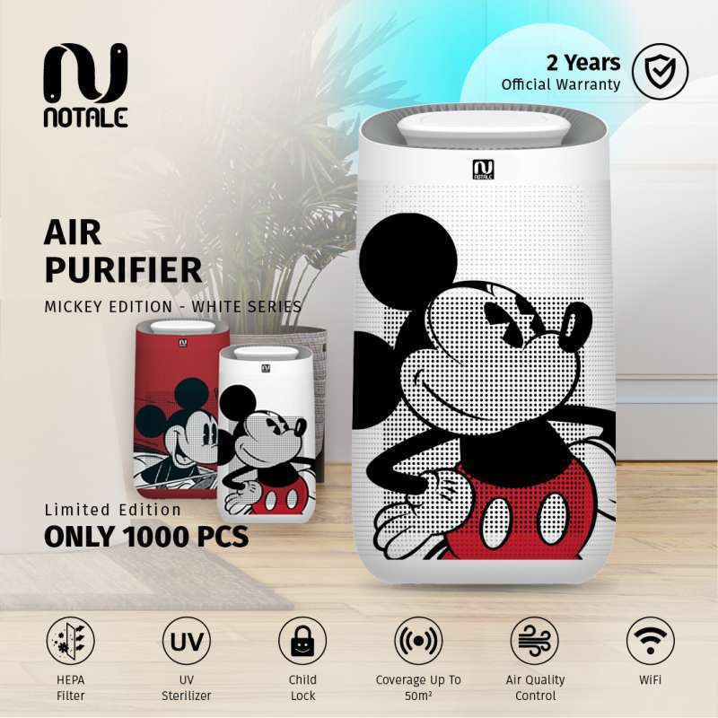 Notale Air Purifier with Hepa 13 Filter UVC Sterilizer 50m2 - limited