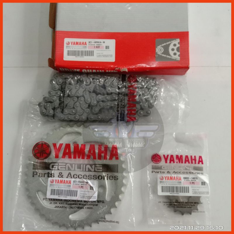 Gear Set Gear Rantai Roda Belakang Yamaha Vixion Old