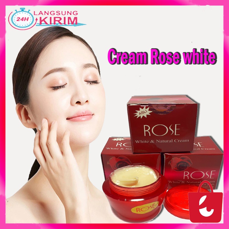 [Original 100%] Cream Rose Holo Pink Original Cream Rose Original Cream white wajah Rose Original