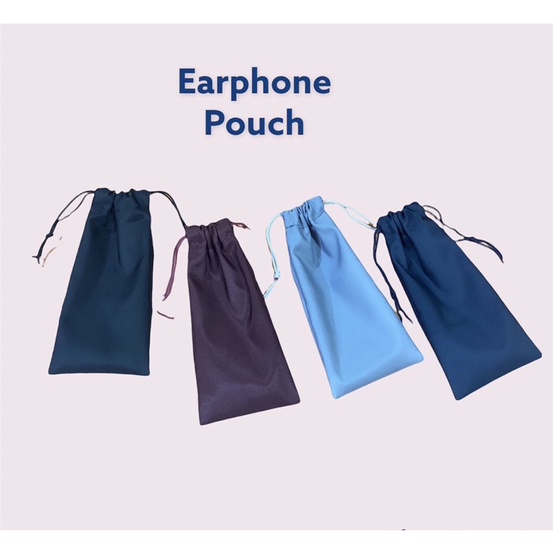 Fawn’G Handmade - Earphone Pouch Bahan Waterproof / Pouch serut Mini