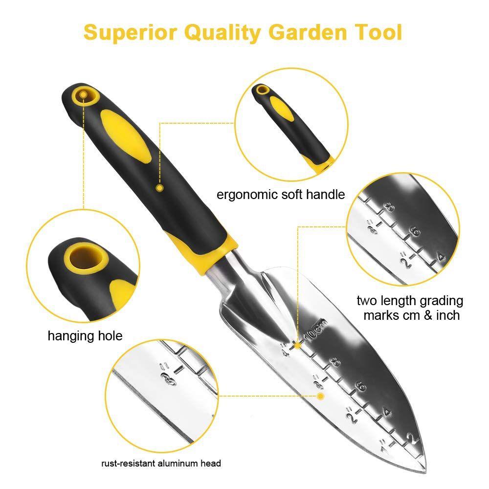 [Elegan] Sekop Cor Aluminium Heavy Duty Berkebun Kombinasi Hadiah Hand Tools Garden Tools Set Trowel