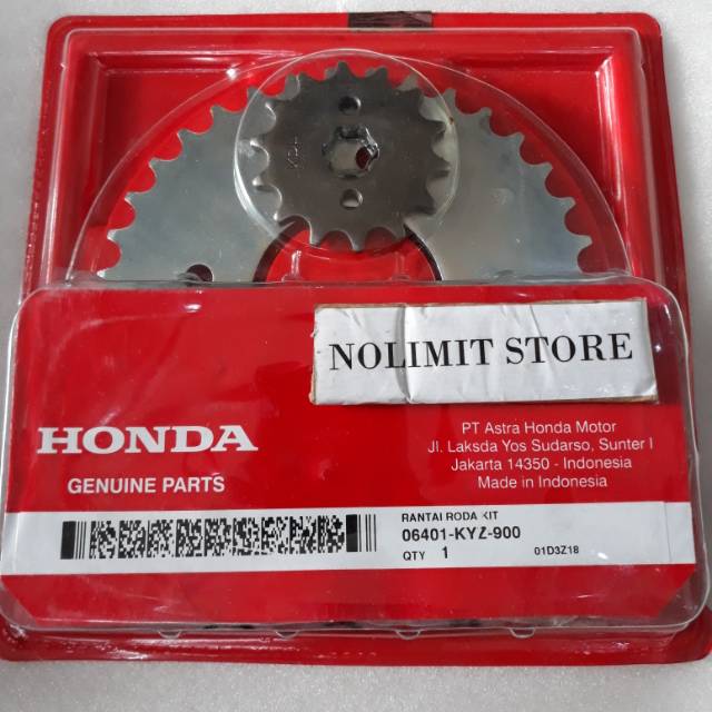 Gear Set Honda Supra X 125 Helm In Asli