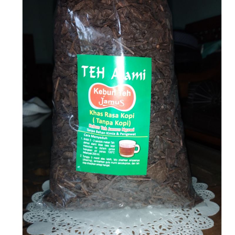 

TEH ALAMI JAMUS KHAS RASA KOPI (TANPA KOPI) PERKEBUNAN TEH JAMUS NGAWI