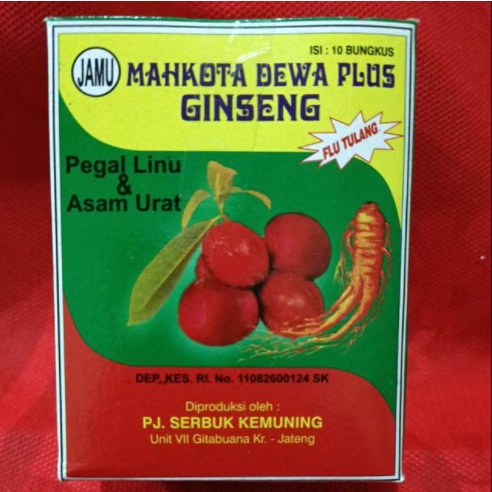 Mahkota dewa plus ginseng serbuk Original