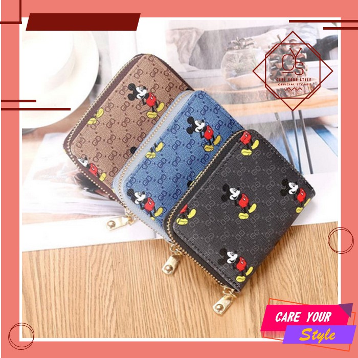 CYS Dompet Wanita Kulit Import ABG Premium Fashion Korea Murah Dompet Koin Mini Resleting D47