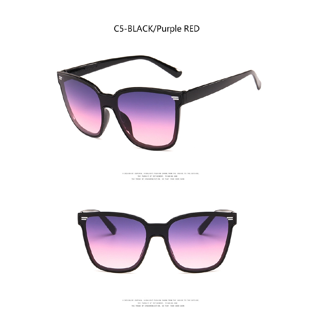 Fashion large frame conjoined 2020 new beach sunglasses