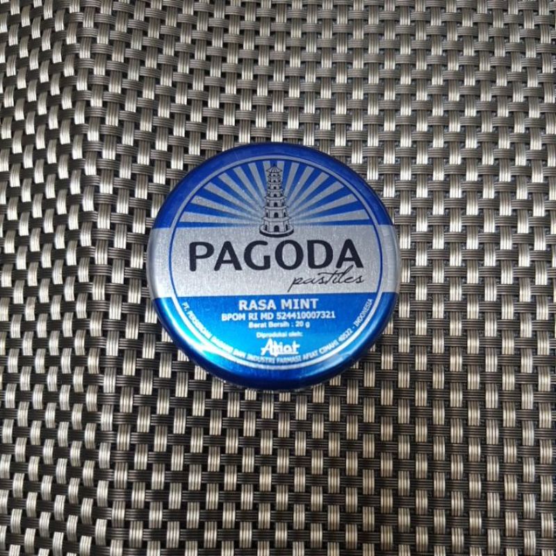 Pagoda Pastiles Permen pelega tenggorokan Pagoda rasa mint 20 gr