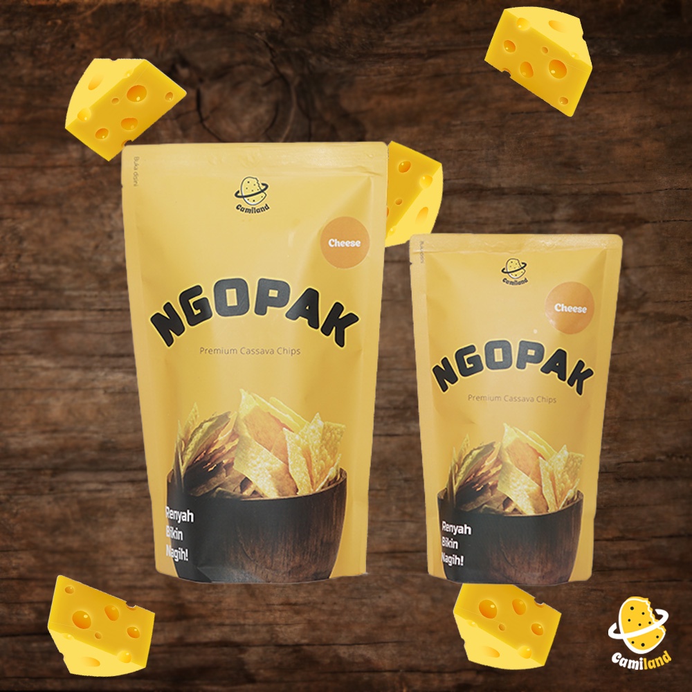 

NGOPAK KEJU by CAMILAND.IDN / KRIPIK / KERIPIK SINGKONG / KERIPIK OPAK PREMIUM / DAUN JERUK