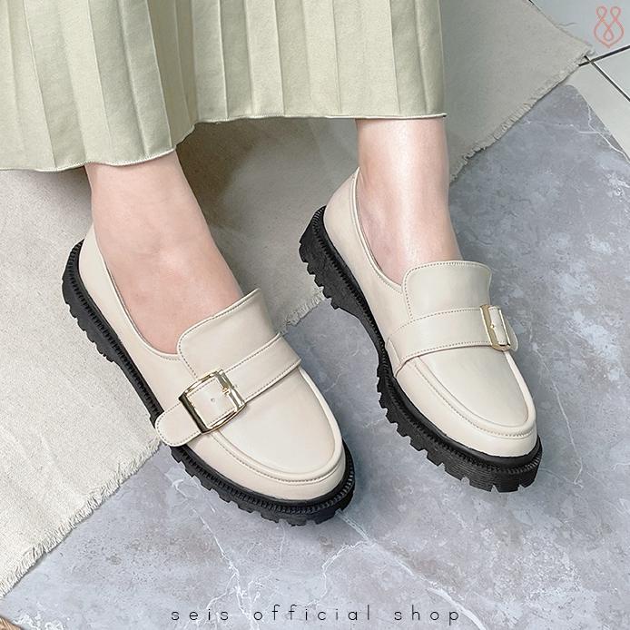 Seis Shoes Joan Sepatu Docmart Wanita / Loafer