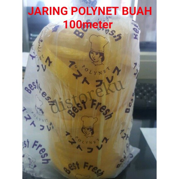 isi 100meter JARING BUAH KUNING serbaguna polynet mainan anak