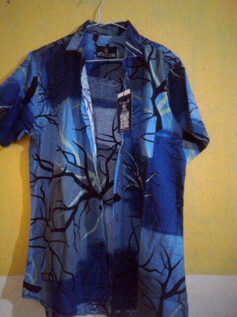 Brotherholic Baju Cowok Batik Songket Lengan Pendek Slimfit / Kemeja Batik Pria Pendek Hitam Slim