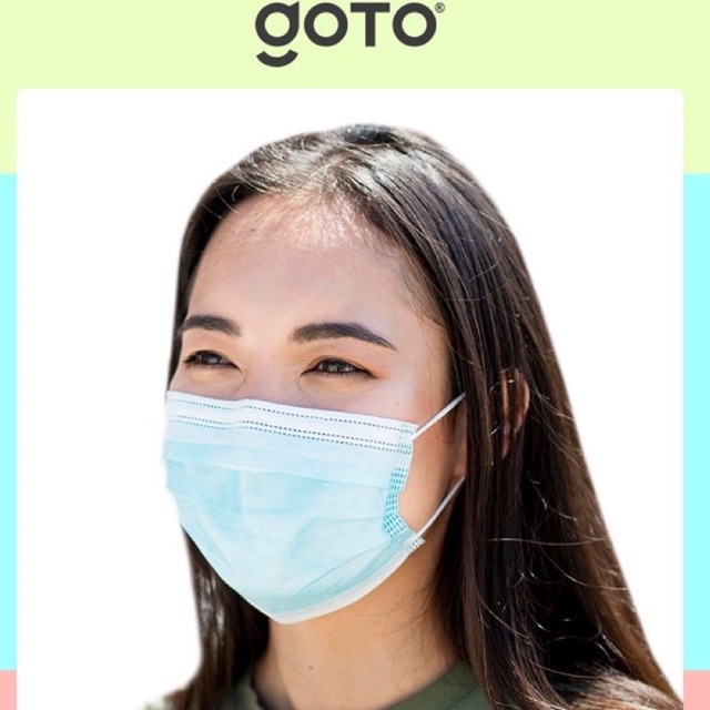 MASKER 3 PLY GOTO HARGA PER 1 PCS