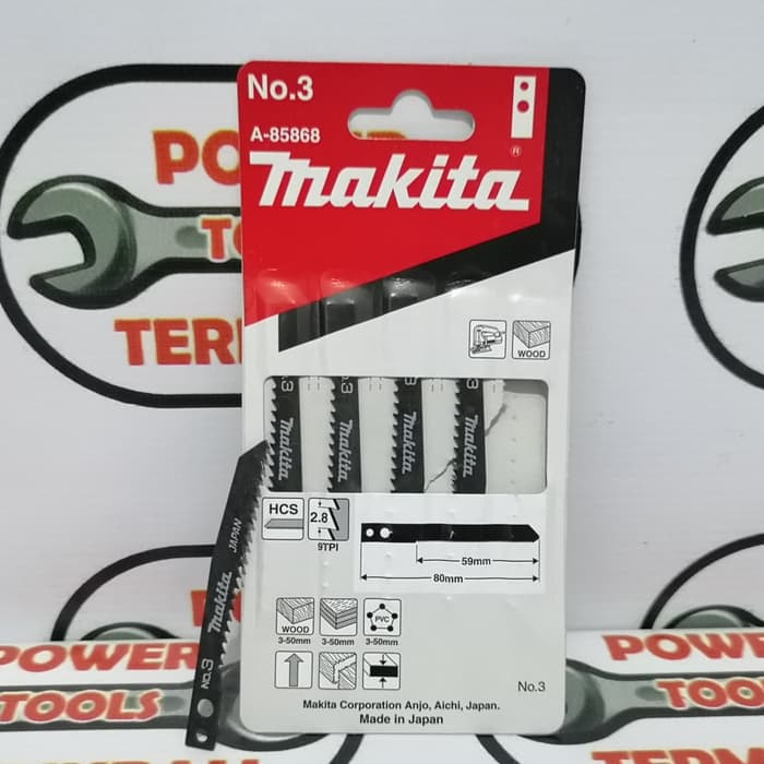Mata Jig Saw MAKITA No.3 Pisau Gergaji Triplek Kayu Jigsaw Blade 1 PC