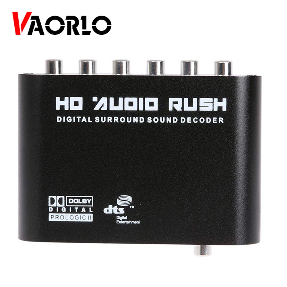 5.1CH audio decoder HD Audio Rush SPDIF Coaxial to RCA DTS AC3 Optical digital Amplifier Analog Converte amplifier