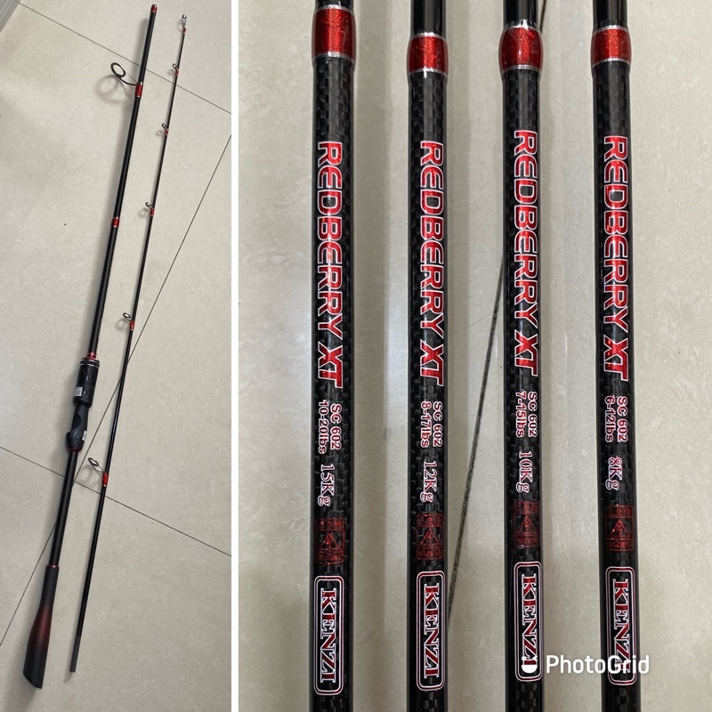 Joran Pancing Kenzi Blackberry 602 & Kenzi Redberry - Harga sudah termasuk packing