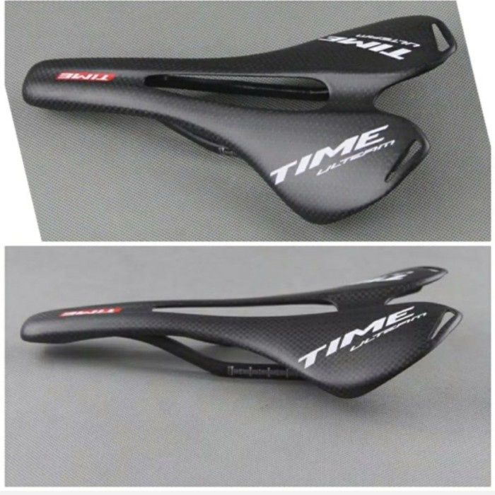 Saddle Time Ulteam Full Carbon lubang tengah Sadel 3K Karbon