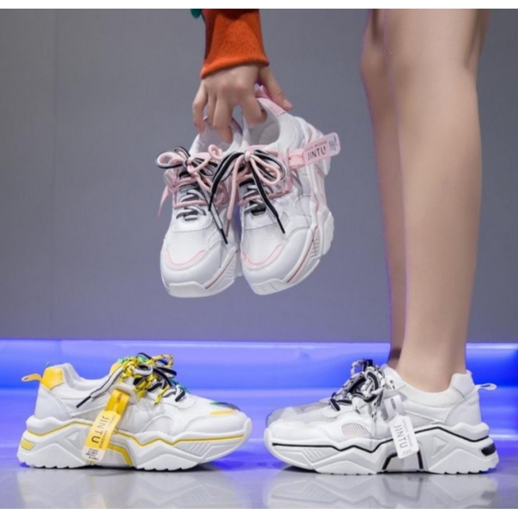 SEPATU SNEAKERS KOREA / SEPATU OLAHRAGA WANITA TERBARU versi korea sepatu cewe