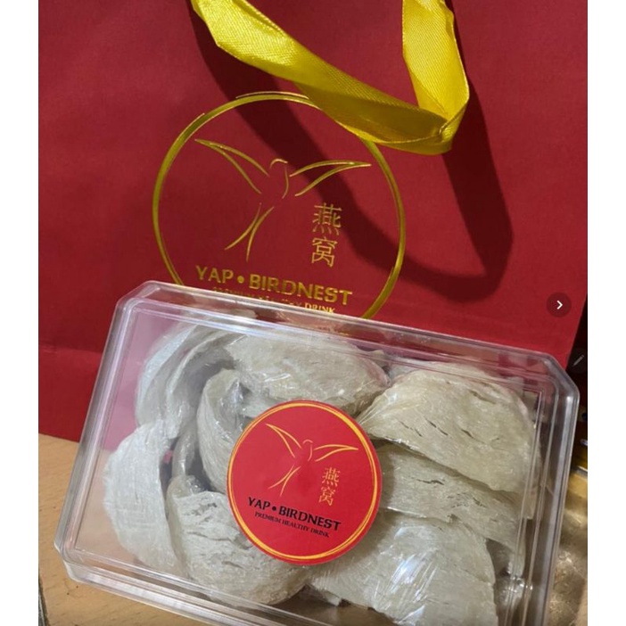 

100 GRAM RAW BIRDNEST SARANG BURUNG WALET SIAP MASAK BENTUK SEGITIGA