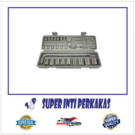 Kunci Sock set 27 PCS kunci Socket Set soket 27pcs