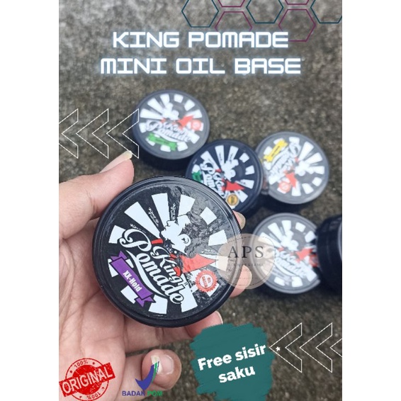 king pomade mini oil base,50 gram (sudah bpom)