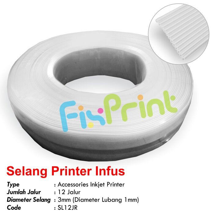 Selang ciss infus 12 jalur Modifikasi Printer Epson Canon HP Brother