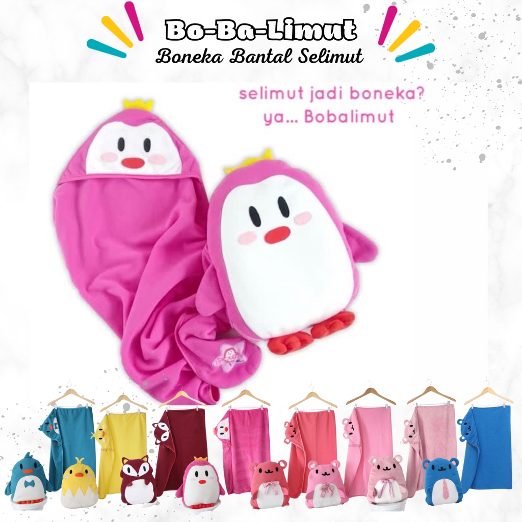 Cuddleme Bobalimut boneka bantal selimut