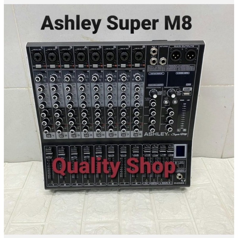 Mixer Ashley 8 Channel SuperM8 Baru Supports PC