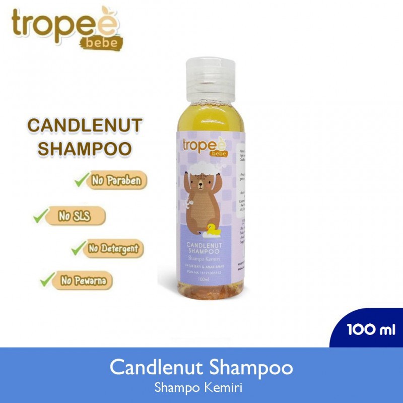 Tropee Bebe Candlenut Shampoo 100ml Shampo Kemiri Bayi &amp; Anak WHS