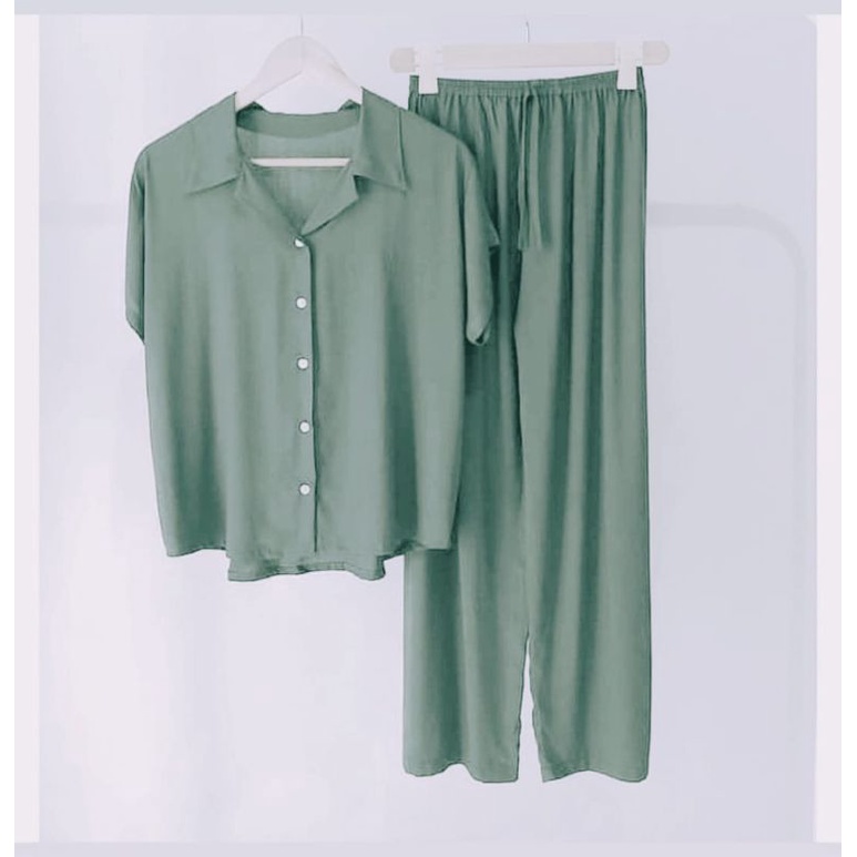 BAJU TIDUR PIYAMA RAYON SETELAN RAYON ONE SET MURAH TERLARIS TERMURAH GROSIR