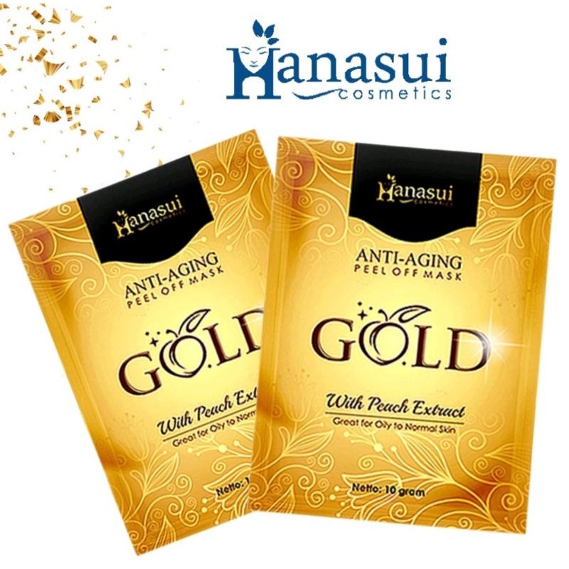 NATURGO HANASUI GOLD PEEL OFF MASK MASKER EMAS ANTI AGING