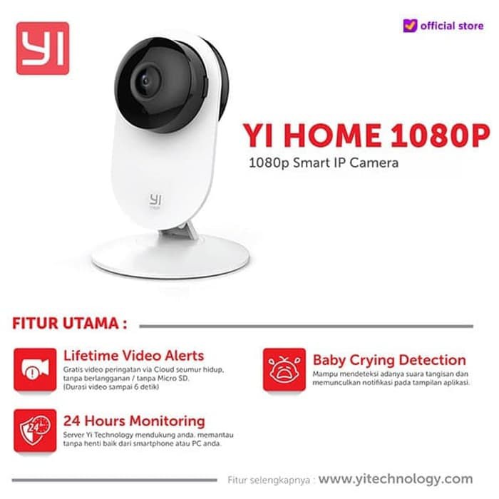 Xiaomi Xiaoyi YI Home 1080P IP Camera Smart CCTV Garansi Resmi