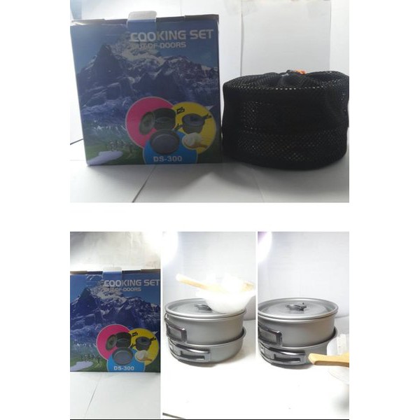 COOKING SET (FRAYING PAN 167x39 MM, CALDRON 166x89 mm, PANNIKIN 136x68 mm, AVOIRDUPOIS 780 g)