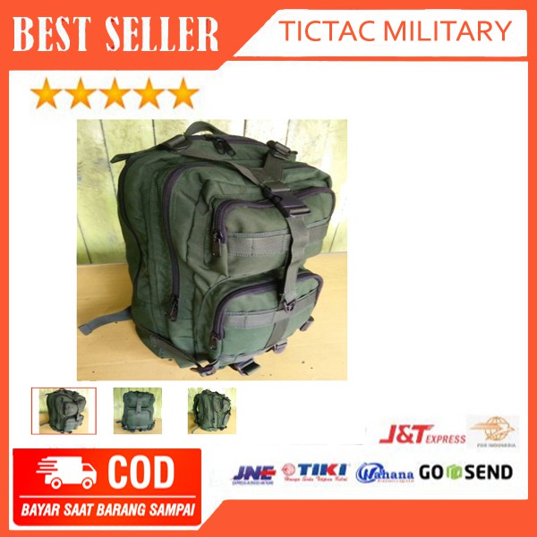 Tictac Tas Punggung Ransel Lebanon Kecil Hijau Army