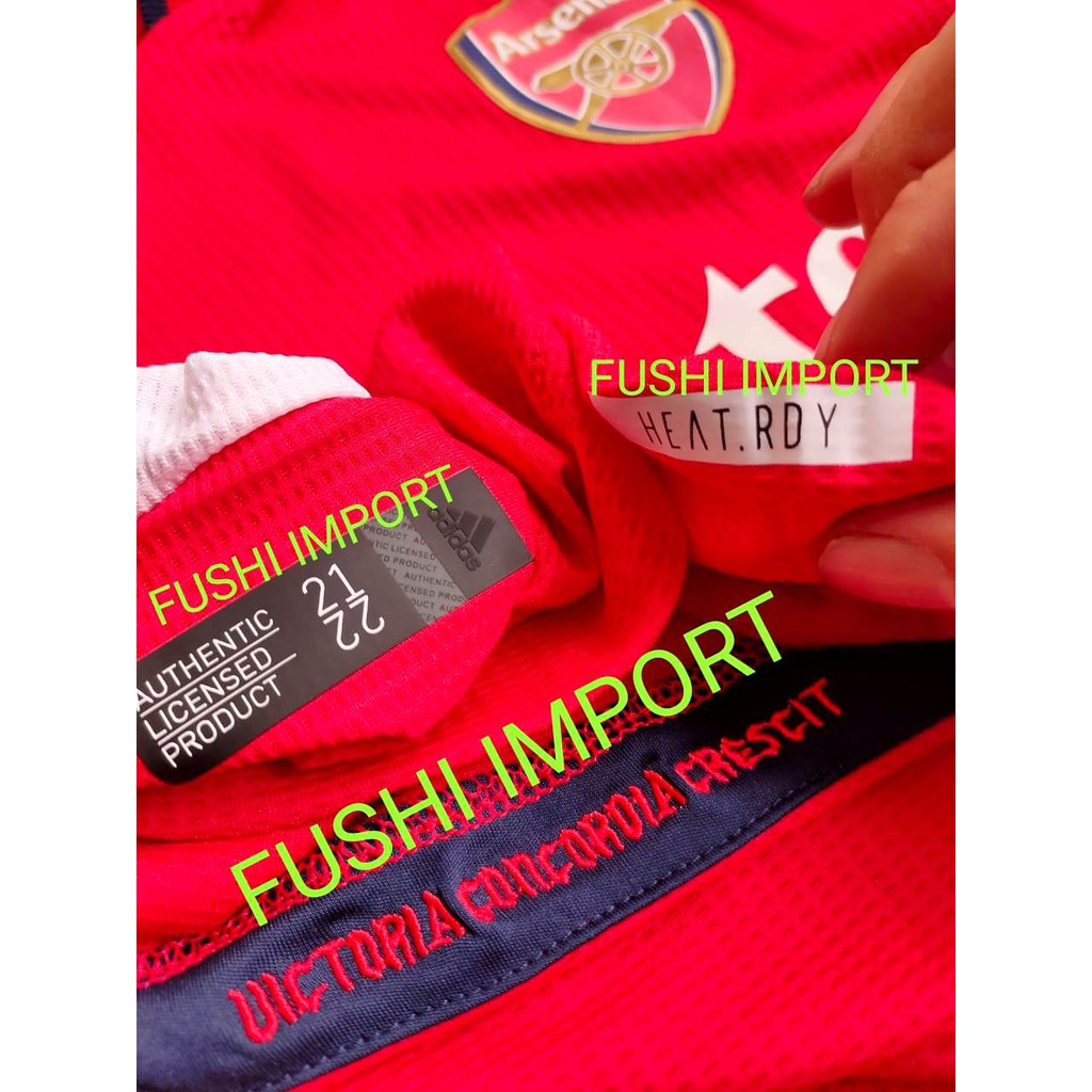 HQ PLAYER ISSUE HEAT RDY - JERSEY BOLA ARSENALL HOME 2021-2022 HQ HEAT-RDY IMPORT