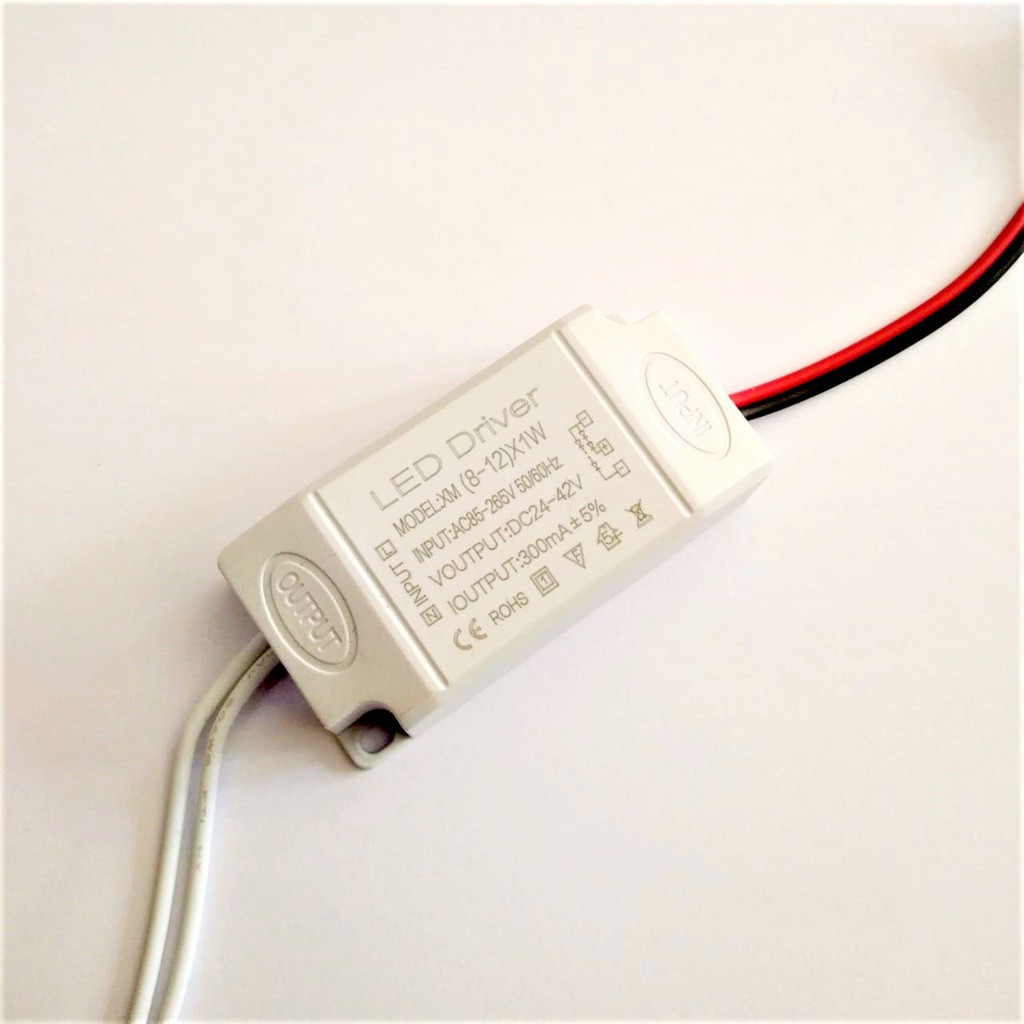 LED Driver (8-12)x 1 watt dan 2 watt Casing Plastik