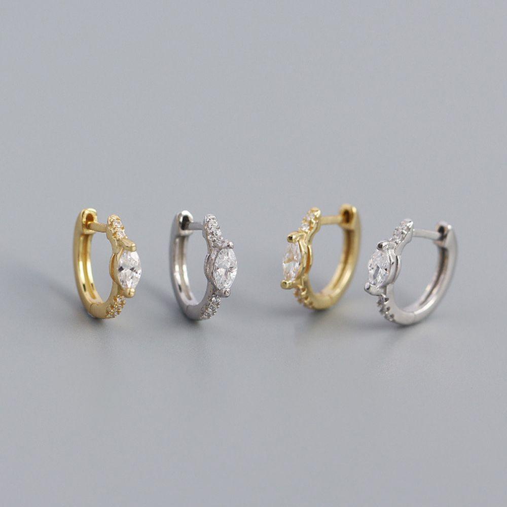 Needway Hoop Earrings Untuk Wanita Fashion Zirkon Kubik Tulang Rawan Helix Hadiah Pernikahan Perhiasan Halus Tragus Menjuntai Anting Tindik Telinga Perhiasan