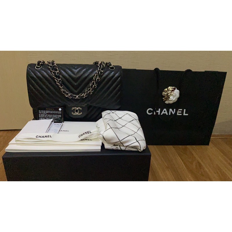 Chanel Bag Jumbo Chevron - Preloved Original