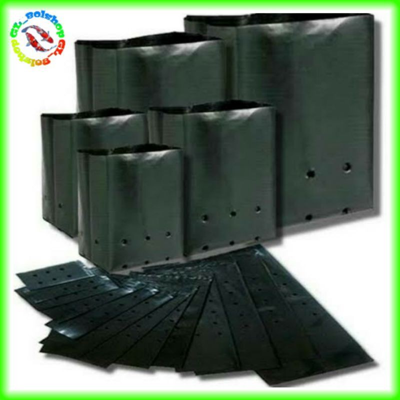 Polybag hitam media tanaman bunga buah-buahan