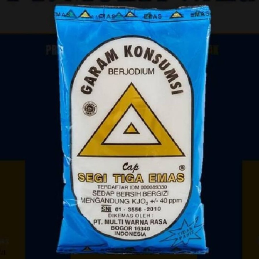 

Garam Segi Tiga Emas 250 grm