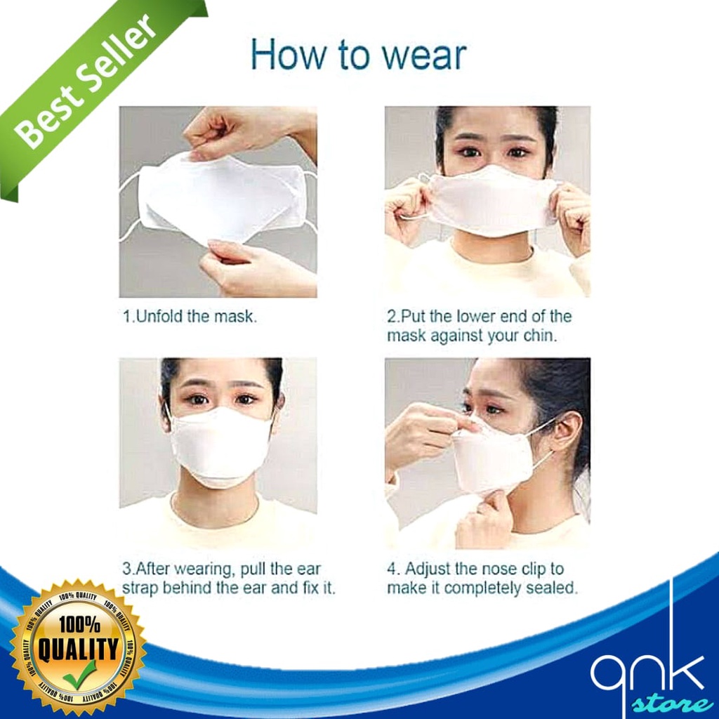 Masker KF94 Korea 4 ply impor isi 10 pcs High Quality